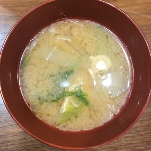 白菜の味噌汁